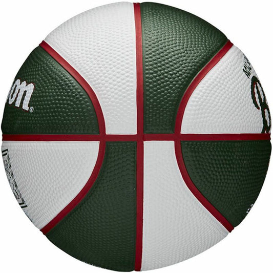 Basketball Ball Mini Wilson NBA Bucks  Olive 3