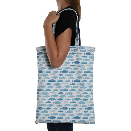 Shopping Bag Versa Fish Polyester 36 x 48 x 36 cm