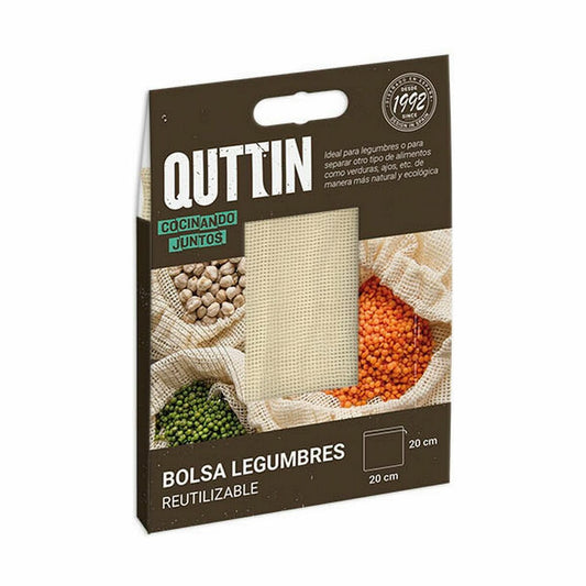 Reusable Food Bag Quttin Legumes 20 x 20 cm (48 Units)